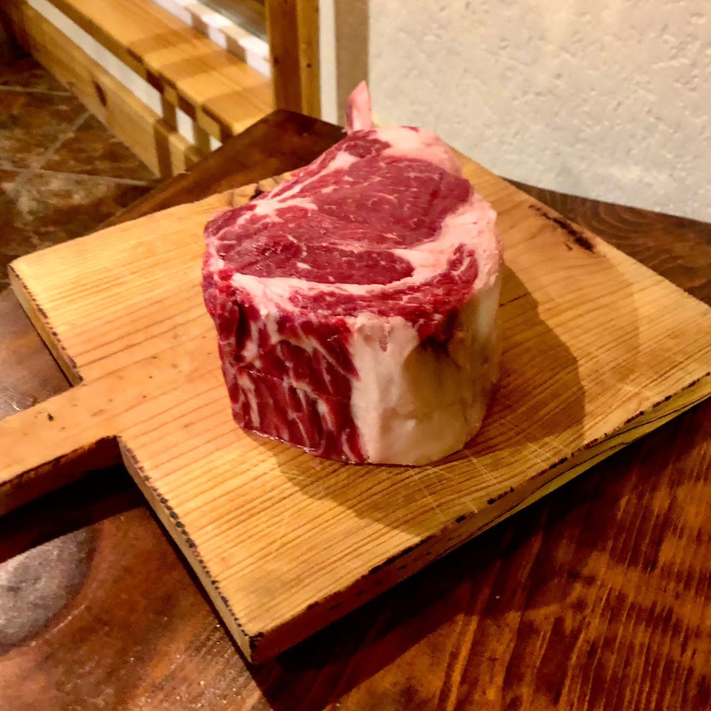 beef tomahawk steak thick